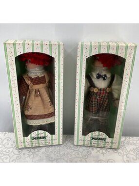 Seymour Mann Limited Edition Sweetheart Raggedy Ann & Andy Dolls In Original Box